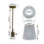 LED-Pendelleuchte - STRANDA - für E27 LED