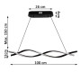 LED-Pendelleuchte - TORSTED - 24W - CRI88