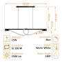 LED-Pendelleuchte 25W - SAIMI - 3500K