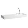 LAUFEN Kartell Waschtisch 120 x 46 cm, mit Ablage links,  ohne Hahnloch