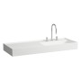 LAUFEN Kartell Waschtisch 120 x 46 cm, mit Ablage links,  ohne Hahnloch