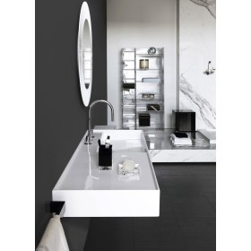 Vasque LAUFEN Kartell 120 x 46 cm, avec étagère à gauche, sans trou de robinet