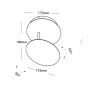 LED Wandleuchte LED 5W ECLIPSE - Weiss 3000K