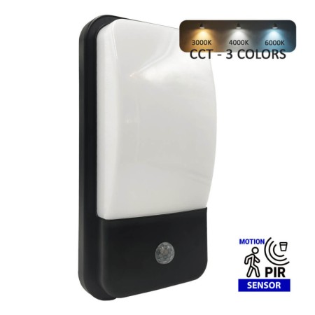 LED-Wandleuchte für Innen- und Aussenbereiche - 20W 3CCT - Mit PIR-Bewegungssensor - IP65