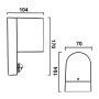 LED-Wandleuchte Innen und Aussen - IP65 - GU10 - Mit PIR-Bewegungssensor