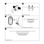 Wandlampe - Deckenleuchte - LED - 18W - TABY - Wählbare CCT-Farbe - IP65