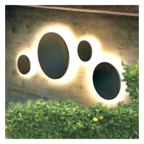 Wandlampe - LED - 9W - MOON - Wählbare CCT-Farbe - IP65