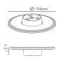 Wandlampe - LED - 9W - MOON - Wählbare CCT-Farbe - IP65