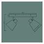 Wandlampe - SKEI - Für 2XE14 LED