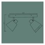 Wandlampe - SON - Für 2XE14 LED