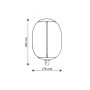 Dekorative LED-Filamentlampe BIG - 4W E27 - T178 - 2700K