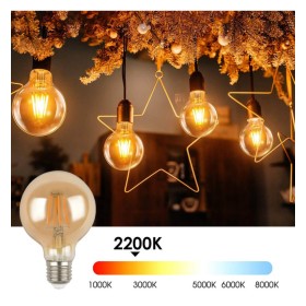 Glühfaden LED Lampe 6W E27 G80 Vintage Gold - Dimmbar