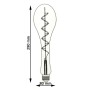 LED-Filamentlampe - FLOWER - 4W E27 - PS80 - 2700K