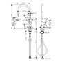 hansgrohe Talis M54 Einhebel-Küchenarmatur 210, Eco, Ausziehbrause, 2jet