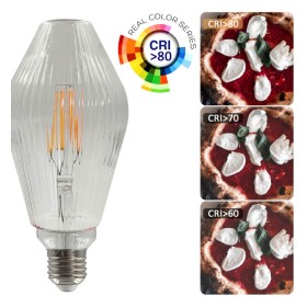 LED-Filamentlampe -DIAMANT- Dekorativ 7W E27 - Bernstein