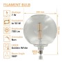 LED-Filamentlampe -GLOBE- Dekorativ 7W E27 - Bernstein