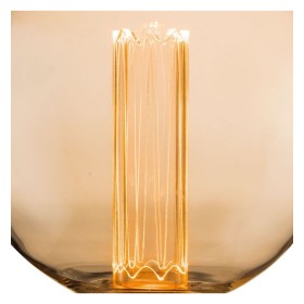 LED-Lampe - Modern - Bernsteinkristall - 4W - E27 - G125 - Dimmbar