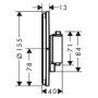 hansgrohe ShowerSelect Comfort S Thermostat Unterputz für 1 Verbraucher und 1 zusätzlichen Abgang