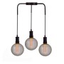 LED-Lampe - Modernes Rauchglas - 4W - E27 - G125 - Dimmbar