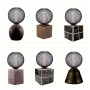 LED-Lampe - Modernes schwarzes Metall - 4W - E27 - G125 - Dimmbar