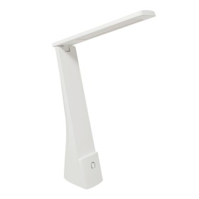 LED-Schreibtischlampe - 9W - ALESUND - Weisser Flexo - CCT Lithium-Batterie - Dimmbar