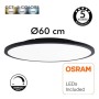40W LED Deckenleuchte DIMMBAR - OSLO - Schwarz - Ø60 cm - SELECTABLE COLOR - CCT