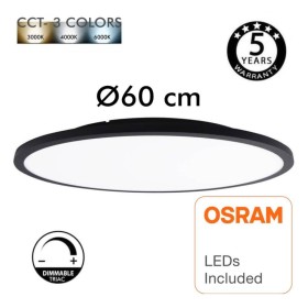 40W LED Deckenleuchte DIMMBAR - OSLO - Schwarz - Ø60 cm - SELECTABLE COLOR - CCT