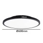 40W LED Deckenleuchte DIMMBAR - OSLO - Schwarz - Ø60 cm - SELECTABLE COLOR - CCT