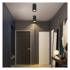 Deckenleuchte Aluminium Schwarz -GU10 LED - IP65