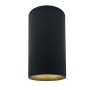 Deckenleuchte Aluminium Schwarz -GU10 LED - IP65