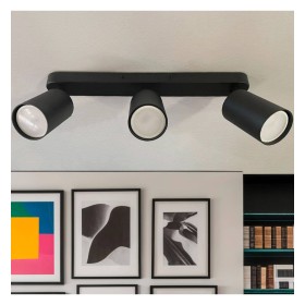 Deckenleuchte Verstellbar - AMSTERDAM SCHWARZ - Aluminium - für 3 GU10-Lampen