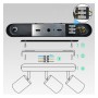 Deckenleuchte Verstellbar - AMSTERDAM SCHWARZ - Aluminium - für 3 GU10-Lampen