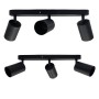 Deckenleuchte Verstellbar - AMSTERDAM SCHWARZ - Aluminium - für 3 GU10-Lampen
