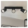 Deckenleuchte Verstellbar - AMSTERDAM SCHWARZ - Aluminium - für 3 GU10-Lampen