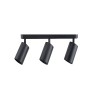 Deckenleuchte Verstellbar - AMSTERDAM SCHWARZ - Aluminium - für 3 GU10-Lampen