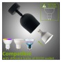 Deckenstrahler Schwenkbar - LEIDEN SCHWARZ - für 1 GU10-Lampe