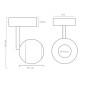 LED-Strahler FENIX Schwarz -12W-8W- 5W - CRI+93 SURFACE - UGR13 - CCT