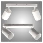 Orientierbare Deckenleuchte - ROTERDAM WEISS - Aluminium - für zwei GU10-Lampen