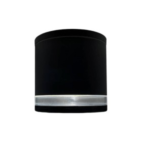 Schwarze LED-Deckenleuchte für GU10 - IP65