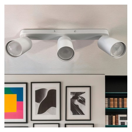 Schwenkbare Deckenleuchte - AMSTERDAM WEISS - Aluminium - für 3 GU10 Lampen