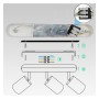 Schwenkbare Deckenleuchte - AMSTERDAM WEISS - Aluminium - für 3 GU10 Lampen