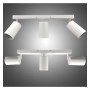 Schwenkbare Deckenleuchte - AMSTERDAM WEISS - Aluminium - für 3 GU10 Lampen