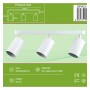 Schwenkbare Deckenleuchte - AMSTERDAM WEISS - Aluminium - für 3 GU10 Lampen