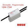 Treiber Dimmbarer programmierbarer MOSO X6-075M für LED euchten bis 75 W - 5 Jahre Garantie