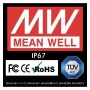 Netzteil PROFESSIONELLE 5V 40W 8A - MEAN WELL - IP67 - TÜV