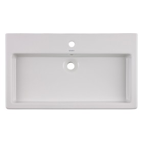 Lavabo Duravit Vero 80 cm con 1 foro rubinetto satinato