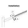 Solar-LED-Leuchte 150W - IP65 - 90º