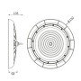 Industrielle LED-Hallenleuchte 200W UFO - NEW TITAN CCT - CHIP LUMILEDS SMD 2835