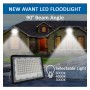 LED Flutlichtstrahler 100W NEW AVANT BLACK - CCT WÄHLBARE FARBE