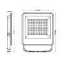 Aussen-LED-Strahler 100W - CCT - EVO PRO - Lumileds-Chip